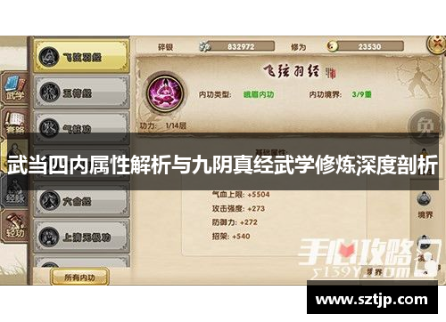 武当四内属性解析与九阴真经武学修炼深度剖析
